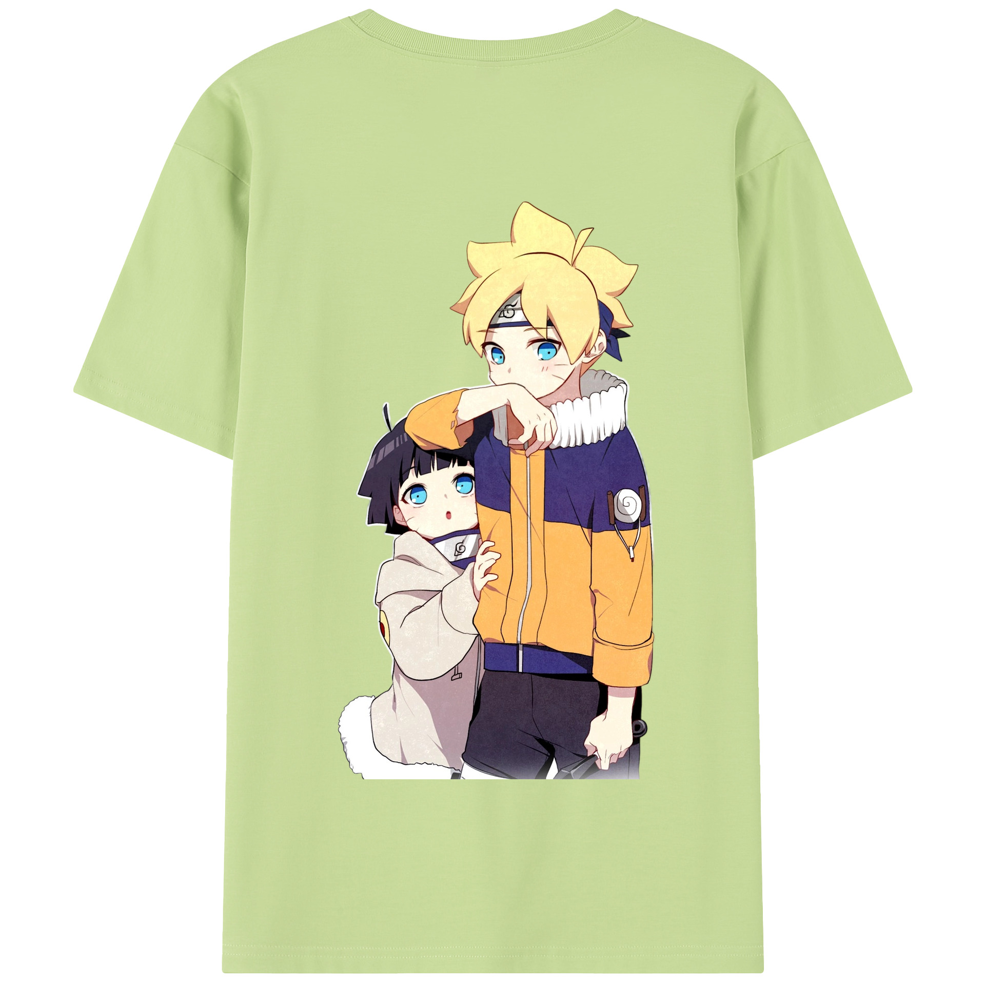 （画像用） NARUTO -ナルト- うずまき ボルト Uzumaki Boruto 綿100％半袖Tシャツ（背面プリント）